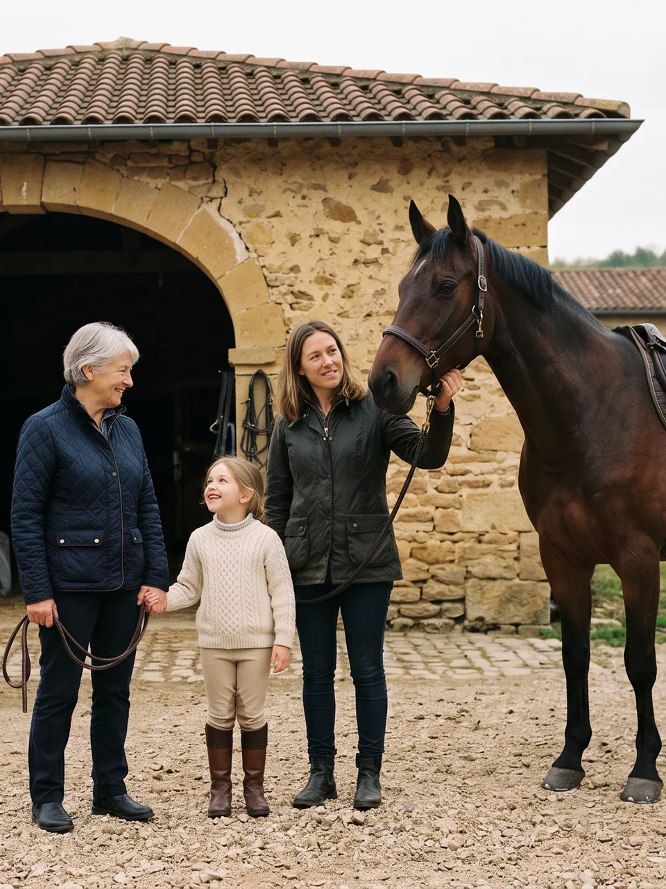 L'équipe, Domaine de Cozance, centre équestre à Anjou